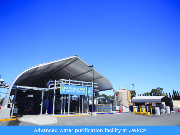 Advanced water purification facility at JWPCP