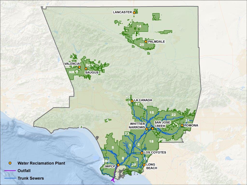 LACSD Service Areas