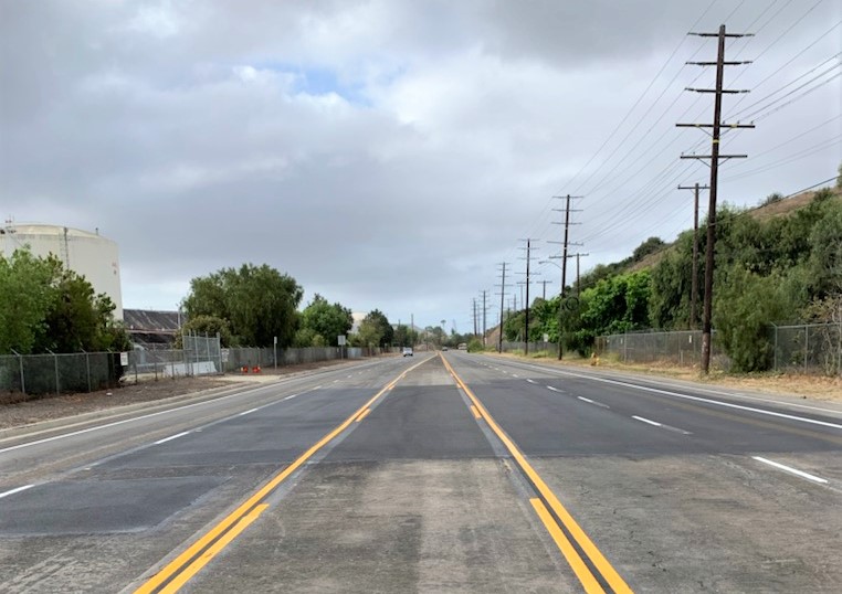 Work on Gaffey Street Completed