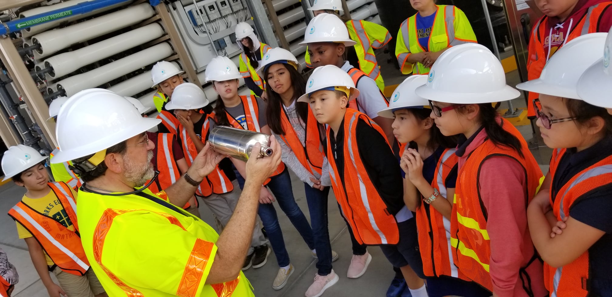 Students Learning About Advanced Water Purification Technology